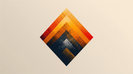 The logo is designed as a simple geometric symbol. Abstract symbol on an isolated background.の素材