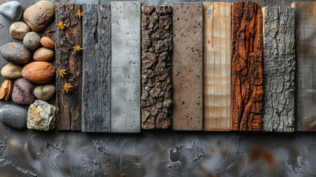The texture is made of different types of wood. Natural wood is used to decorate the background, poster, banner, brochure, social networks.の素材