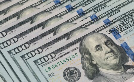 new one hundred dollar bill closeup 2013