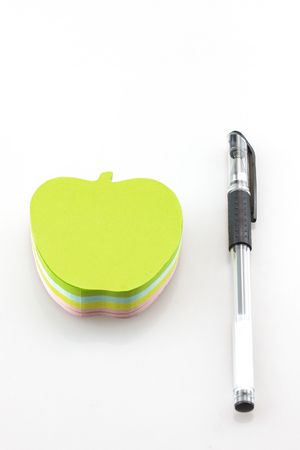 Notes and penの写真素材