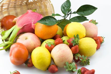 A pile of fruitの写真素材
