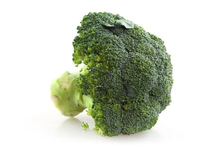  A fresh broccoli in white backgroundの写真素材
