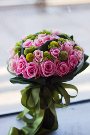 Close up of a bouquet of flowersの写真素材