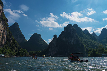 Boats in the riverのeditorial素材