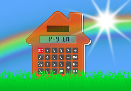 Calculator House, concept investmentの写真素材