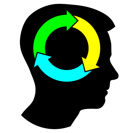 Profile Update icon, boy silhouetteのイラスト素材