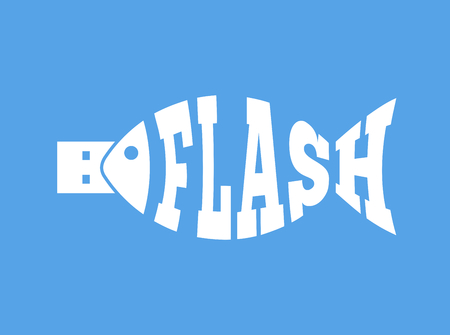 USB flash drive, abstract fishのイラスト素材