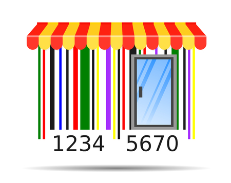 Bar Code, concept online shoppingの写真素材