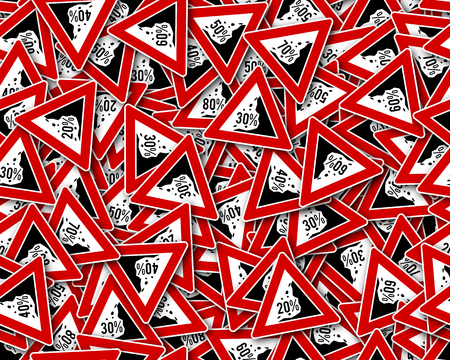 Seamless pattern, sign fall of pricesの写真素材