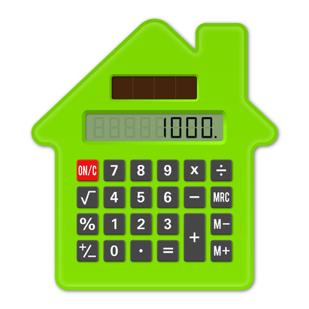 Calculator House, concept investmentの写真素材