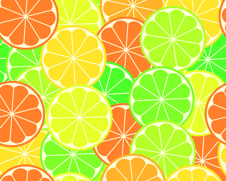 Colorful background with lemons, seamless patternの写真素材