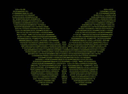 Source code, shape butterfly, vector illustrationのイラスト素材