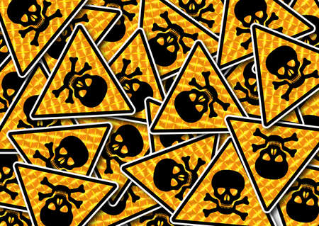 Background sign chemical danger, toxic weaponの写真素材