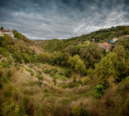 Wonderful nature of the Georgian Tbilisi Batumi Kutaisi Alazan Alazan Valleyの写真素材