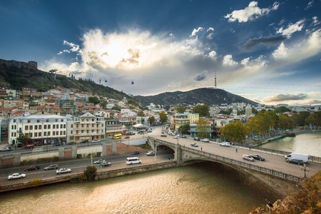 Wonderful nature of the Georgian Tbilisi Batumi Kutaisi Alazan Alazan Valleyの写真素材