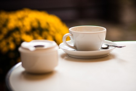 a cup of coffee