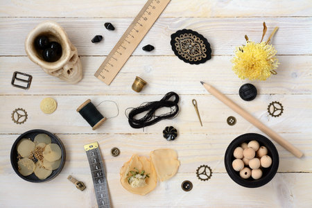 Still Life with a needleの写真素材