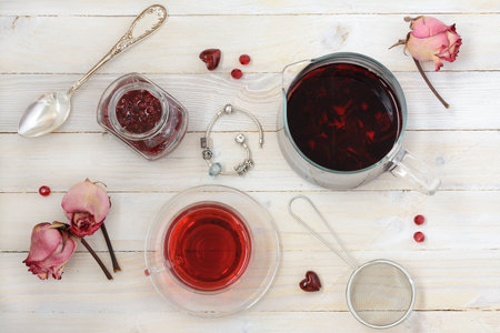 Still Life with Hibiscusの写真素材