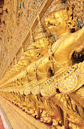 garuda in the templeの写真素材