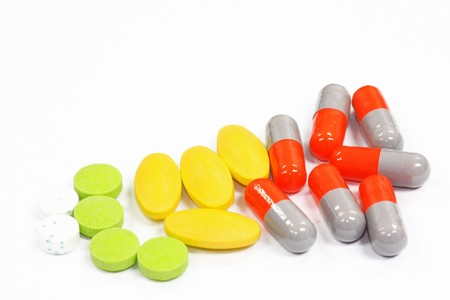 medicine on a white background.