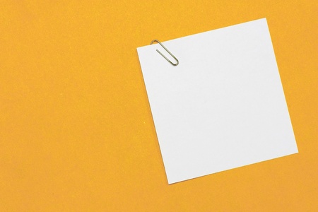 Paper clip and paperの写真素材