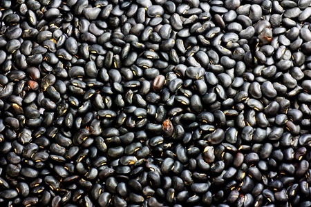 Black beans close up view の写真素材