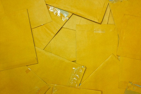 Brown Envelope document backgroundの写真素材