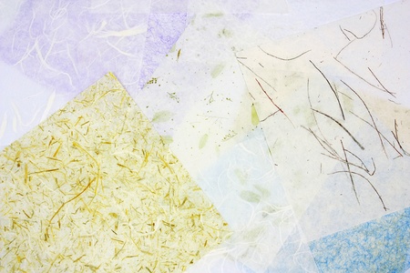 handmade mulberry paper texture の写真素材
