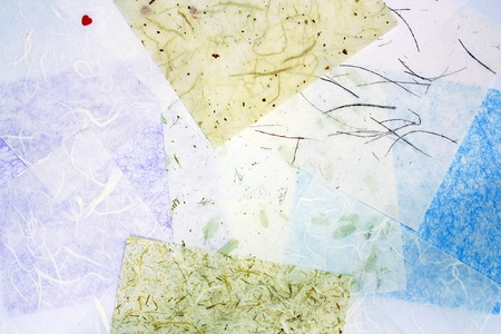 handmade mulberry paper texture の写真素材