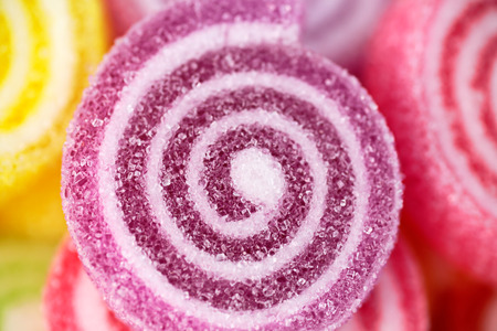 colorful of jelly and sugarの写真素材