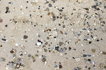 close up of sea beach sand for texture and background