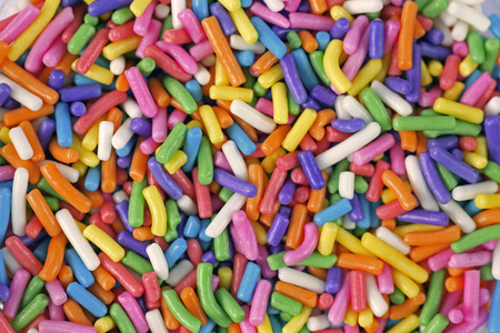Close up of a pile of colorful candy