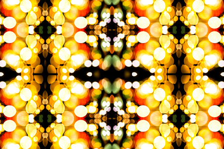 Christmas background. Festive abstract background with bokeh defocused lights and stars