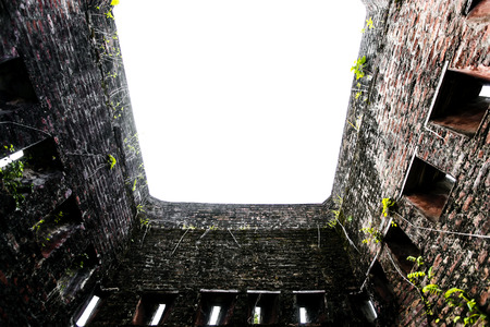 interiors of Khuk Khi Kai (Historical Sites) in Thailandの写真素材