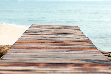 Wooden pier on the beach. Wooden pier on the beach.