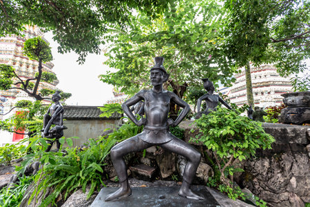 Sculpture, architecture and symbols of Buddhism, Thailand, South East Asiaの写真素材