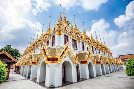 Wat Ratchanatdaram (Loha Prasat) in Bangkok, Thailand.