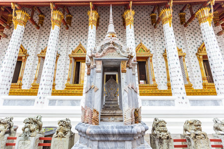 Wat Phra Kaew, Temple of the Emerald Buddha, Bangkok, Thailandの写真素材