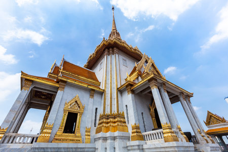 Wat Phra Kaew, Grand Palace, Bangkok, Thailandの写真素材