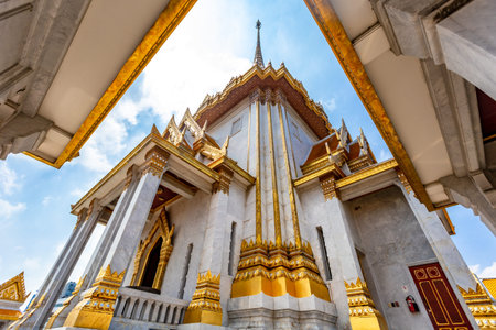 Wat Phra Kaew, Temple of the Emerald Buddha, Bangkok, Thailandの写真素材