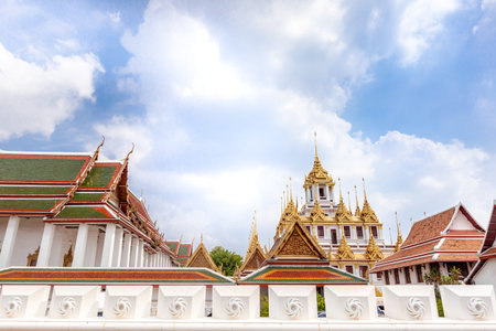 Wat Phra Kaew, Temple of the Emerald Buddha, Bangkok, Thailandの写真素材