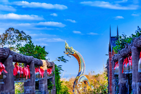 Dragon statue at Chiang Rai province, Thailand.