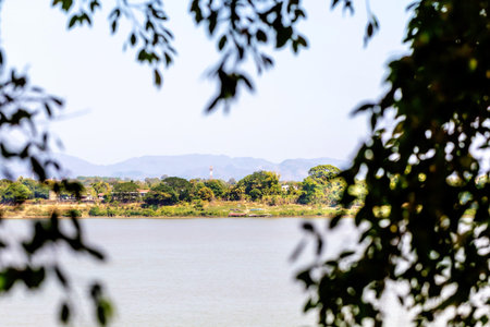 Landscape view of Kwan Phayao lake, Thailand.