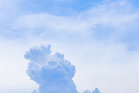 Clouds in the blue skybe used as background.