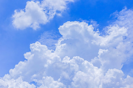Blue sky background with white clouds. Nature cloud blue sky background.