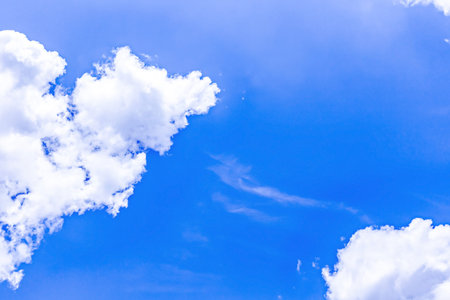 Blue sky background with white clouds. Nature cloud blue sky background.