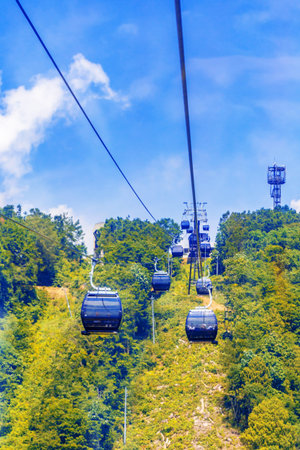 Cable car at Doi Ang Khang mountain, Chiang Mai, Thailand