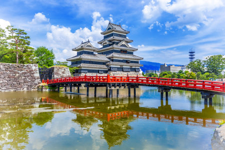 Matsumoto Castle in Nagano Prefecture, Japan.の写真素材