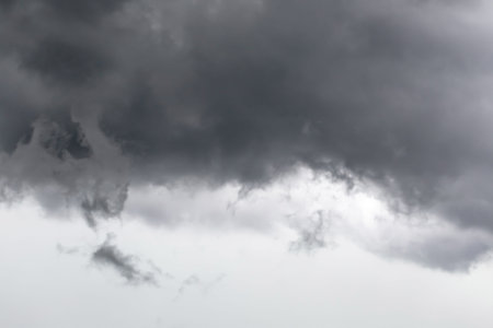 Dramatic dark storm clouds before rain. Abstract nature background.