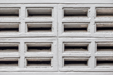 White brick wall texture. Abstract background for design with copy space for text or image.の写真素材